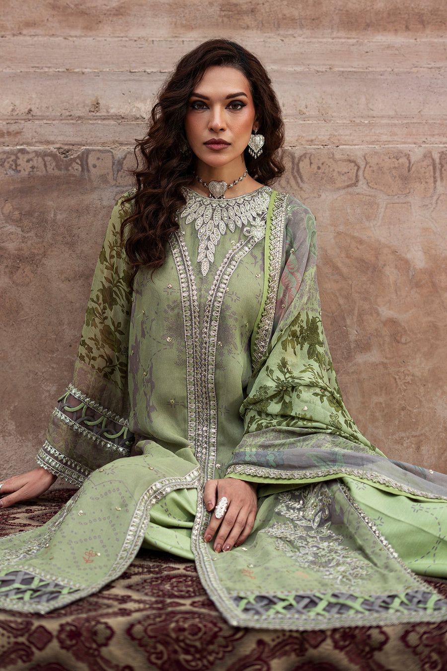 Charizma Vasal Vol-01 Embroidered Chiffon Unstitched 3Pc Suit VSL6-06