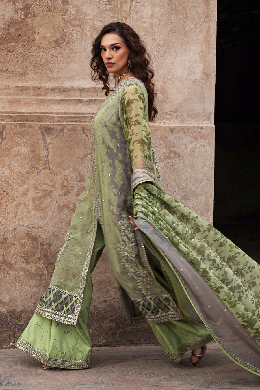 Charizma Vasal Vol-01 Embroidered Chiffon Unstitched 3Pc Suit VSL6-06