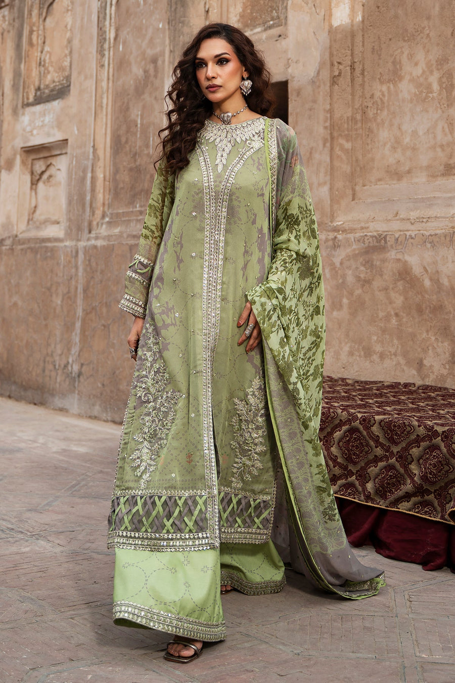 Charizma Vasal Vol-01 Embroidered Chiffon Unstitched 3Pc Suit VSL6-06