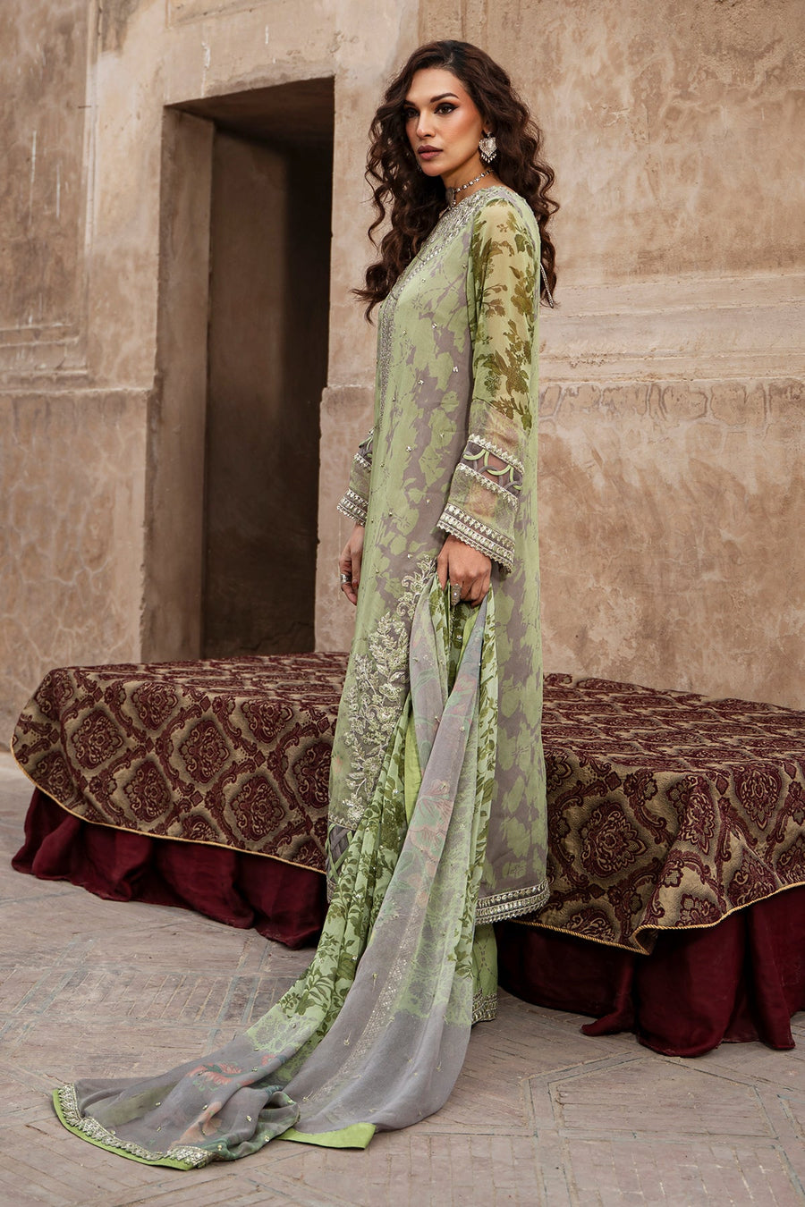 Charizma Vasal Vol-01 Embroidered Chiffon Unstitched 3Pc Suit VSL6-06