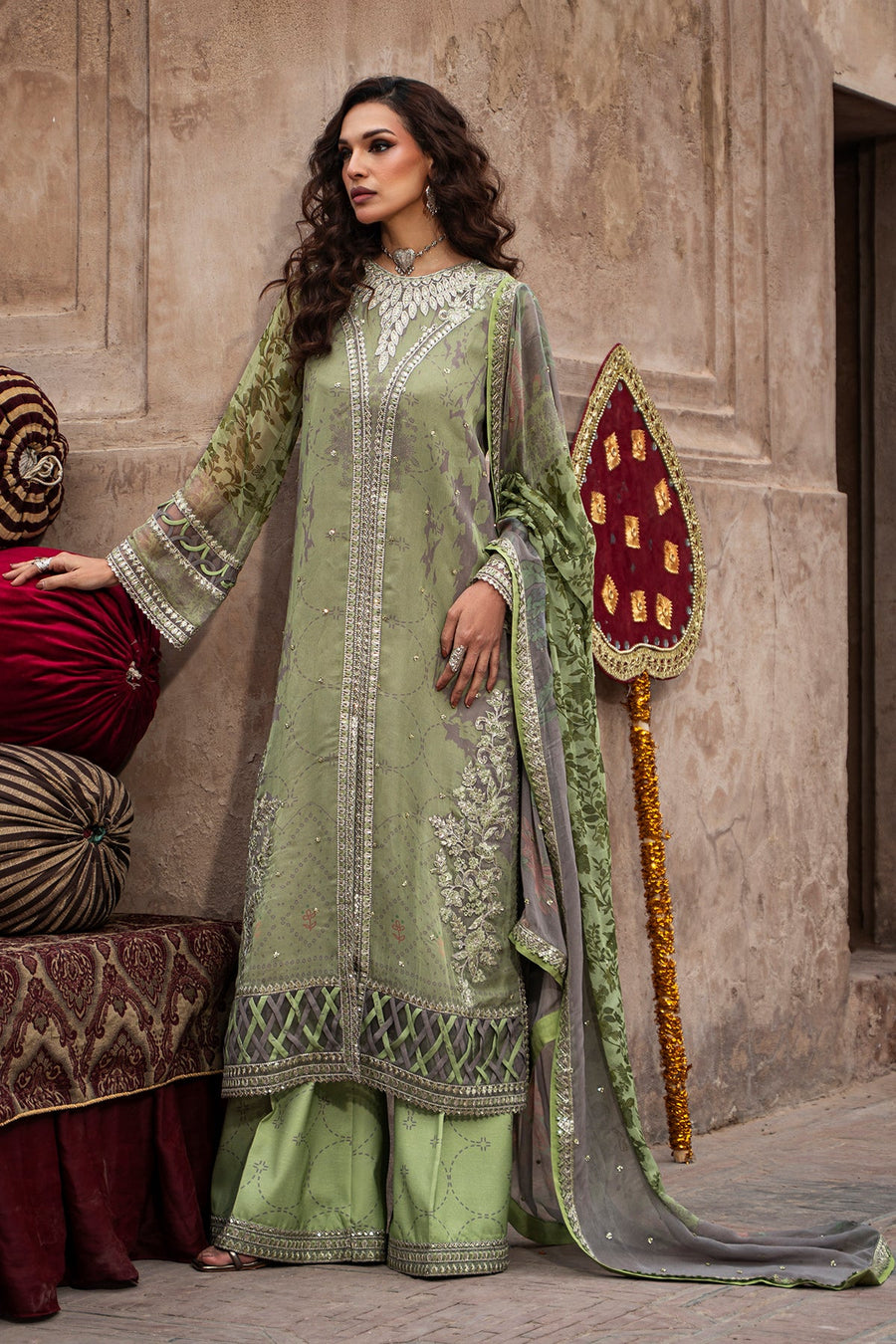 Charizma Vasal Vol-01 Embroidered Chiffon Unstitched 3Pc Suit VSL6-06