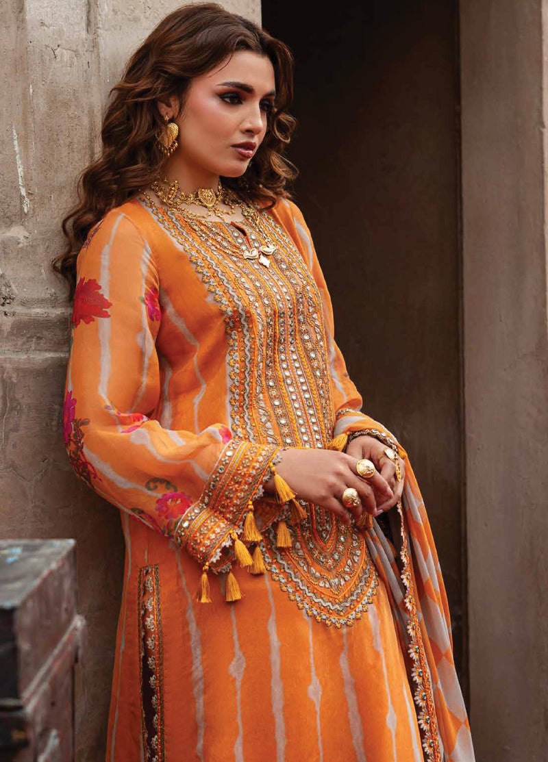 Charizma Vasal Vol-01 Embroidered Chiffon Unstitched 3Pc Suit VSL6-08