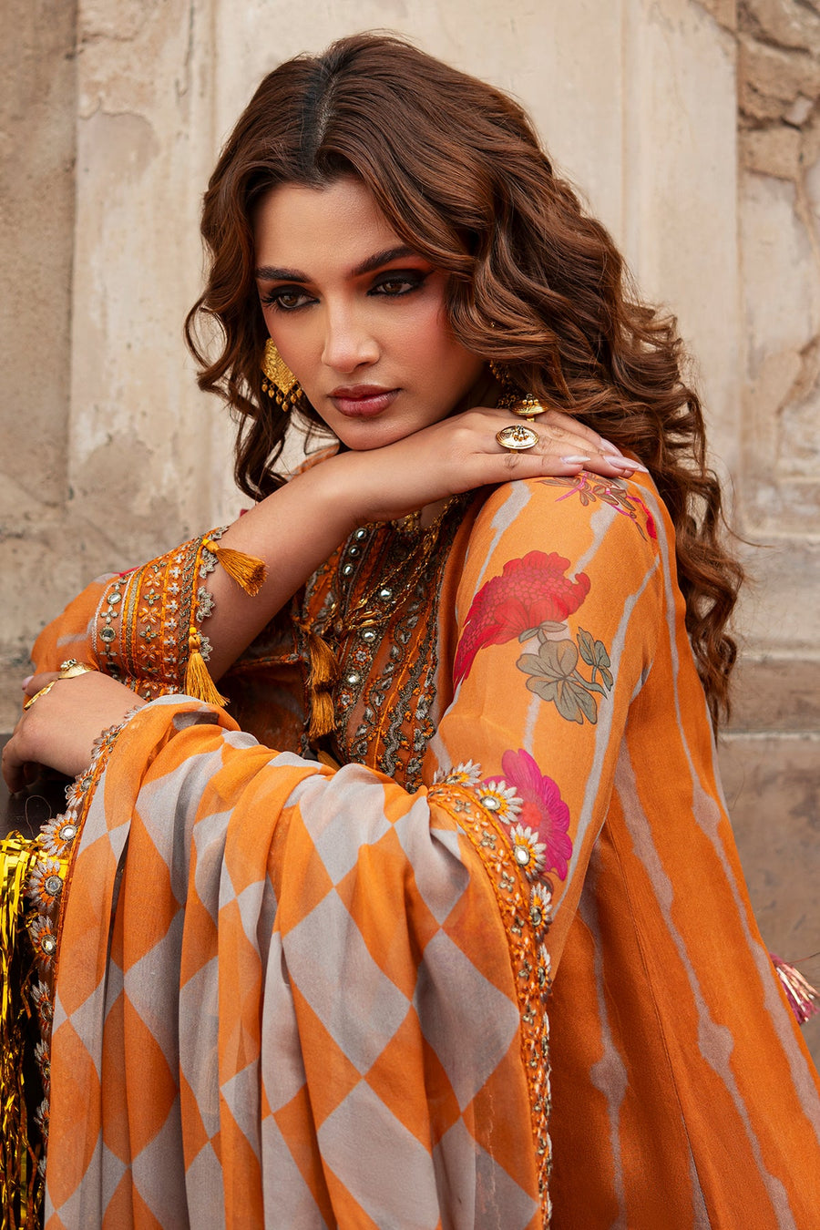 Charizma Vasal Vol-01 Embroidered Chiffon Unstitched 3Pc Suit VSL6-08