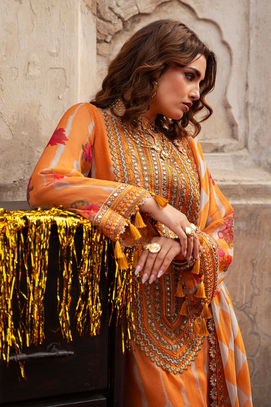 Charizma Vasal Vol-01 Embroidered Chiffon Unstitched 3Pc Suit VSL6-08