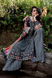 Charizma Vasal Embroidered Luxury Chiffon Unstitched 3Pc Suit VSLW6-02