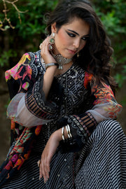Charizma Vasal Embroidered Luxury Chiffon Unstitched 3Pc Suit VSLW6-02