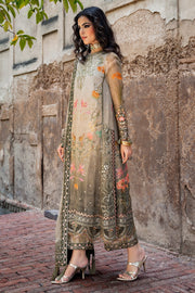 Charizma Vasal Embroidered Luxury Chiffon Unstitched 3Pc Suit VSLW6-07
