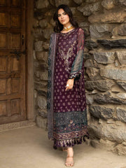 Charizma Vasal Embroidered Luxury Chiffon Unstitched 3Pc Suit VSLW6-12