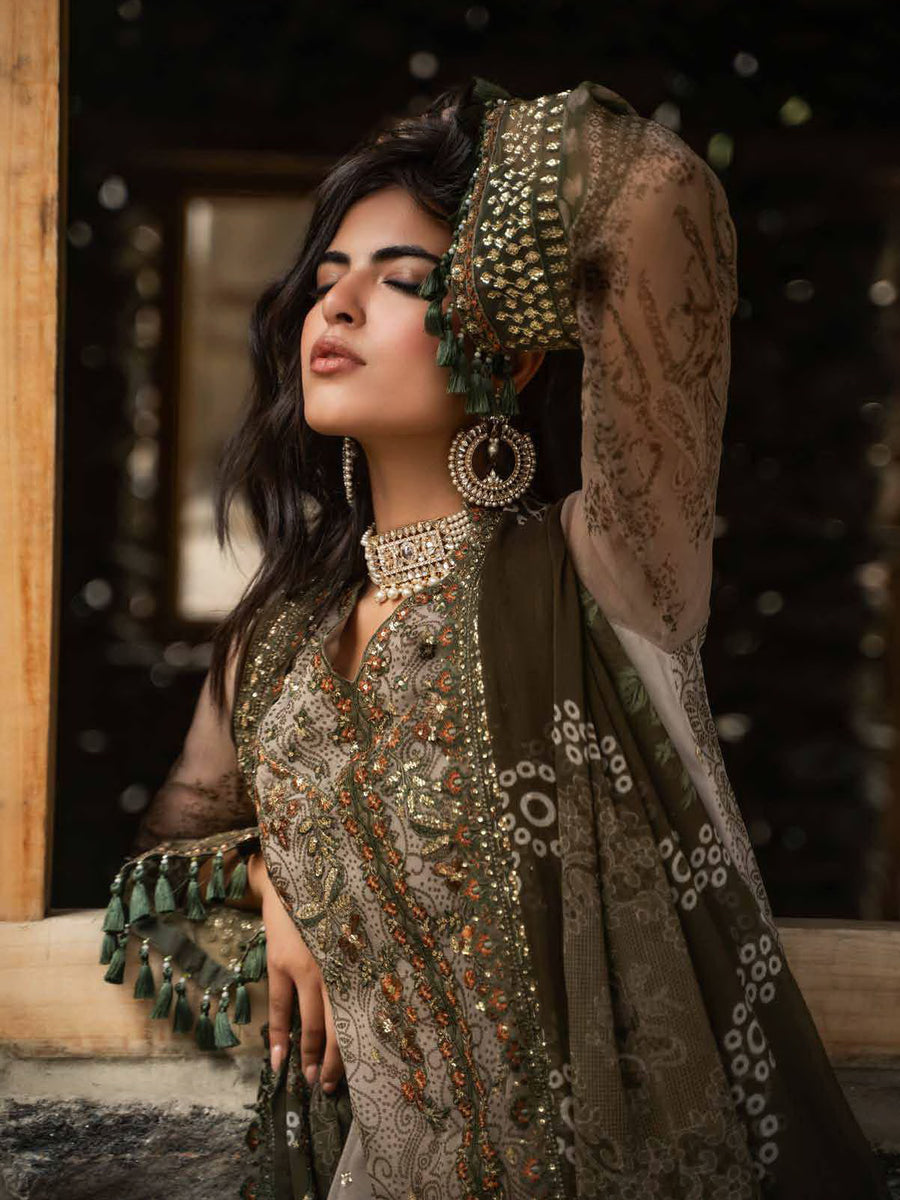 Charizma Vasal Embroidered Luxury Chiffon Unstitched 3Pc Suit VSLW6-13
