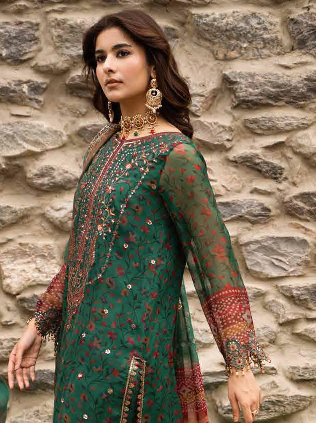 Charizma Vasal Embroidered Luxury Chiffon Unstitched 3Pc Suit VSLW6-14