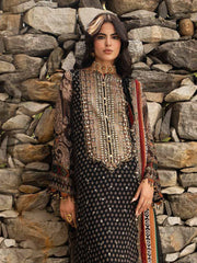 Charizma Vasal Embroidered Luxury Chiffon Unstitched 3Pc Suit VSLW6-15