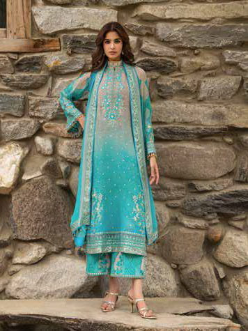 Charizma Vasal Embroidered Luxury Chiffon Unstitched 3Pc Suit VSLW6-17