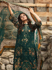 Charizma Vasal Embroidered Luxury Chiffon Unstitched 3Pc Suit VSLW6-18