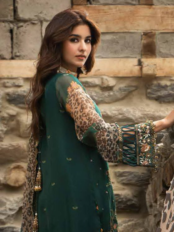 Charizma Vasal Embroidered Luxury Chiffon Unstitched 3Pc Suit VSLW6-18