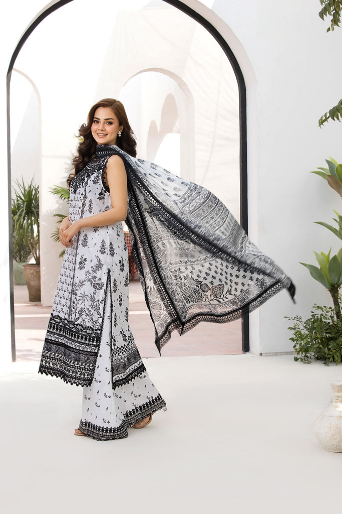 Sobia Nazir Vital Embroidered Lawn Unstitched 3Pc Suit VT25-10A
