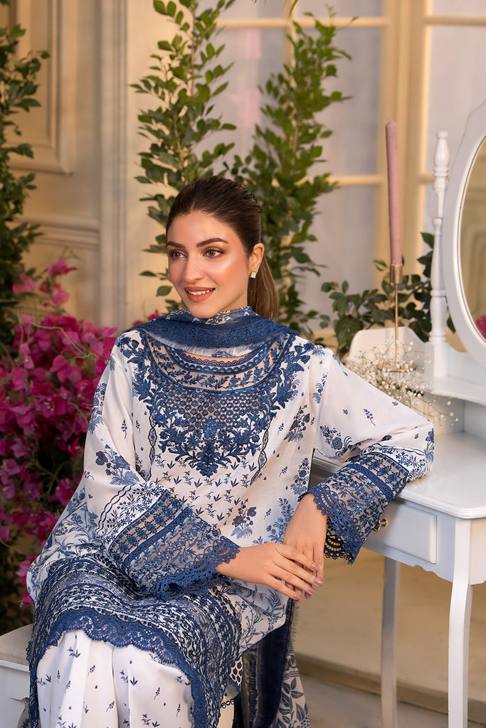 Sobia Nazir Vital Embroidered Lawn Unstitched 3Pc Suit VT25-10B