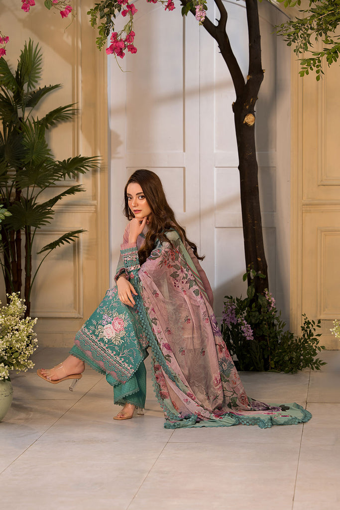 Sobia Nazir Vital Embroidered Lawn Unstitched 3Pc Suit VT25-11A