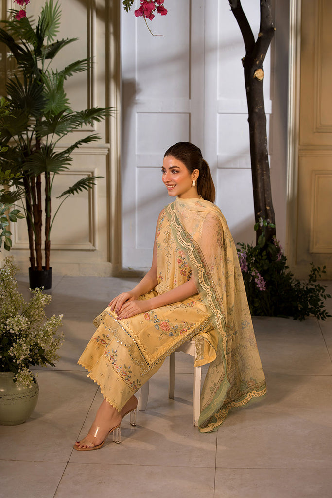 Sobia Nazir Vital Embroidered Lawn Unstitched 3Pc Suit VT25-01B