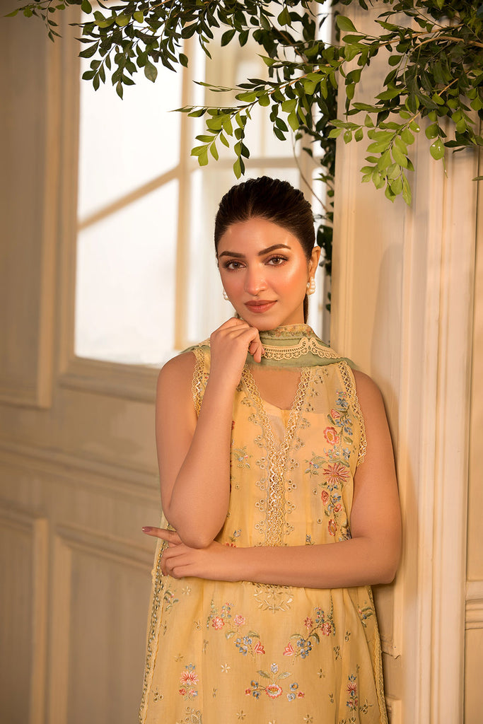 Sobia Nazir Vital Embroidered Lawn Unstitched 3Pc Suit VT25-01B