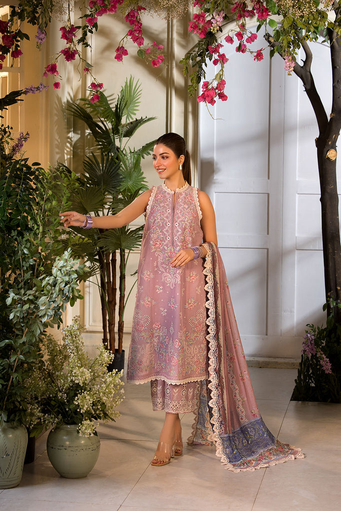 Sobia Nazir Vital Embroidered Lawn Unstitched 3Pc Suit VT25-03B