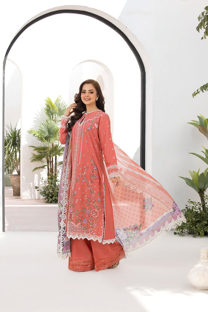 Sobia Nazir Vital Embroidered Lawn Unstitched 3Pc Suit VT25-04A