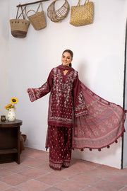 Sobia Nazir Vital Embroidered Lawn Unstitched 3Pc Suit VT25-05B