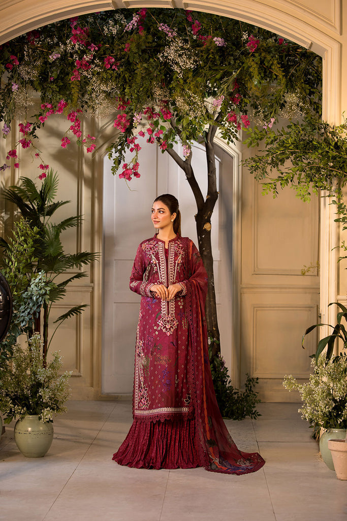 Sobia Nazir Vital Embroidered Lawn Unstitched 3Pc Suit VT25-09A