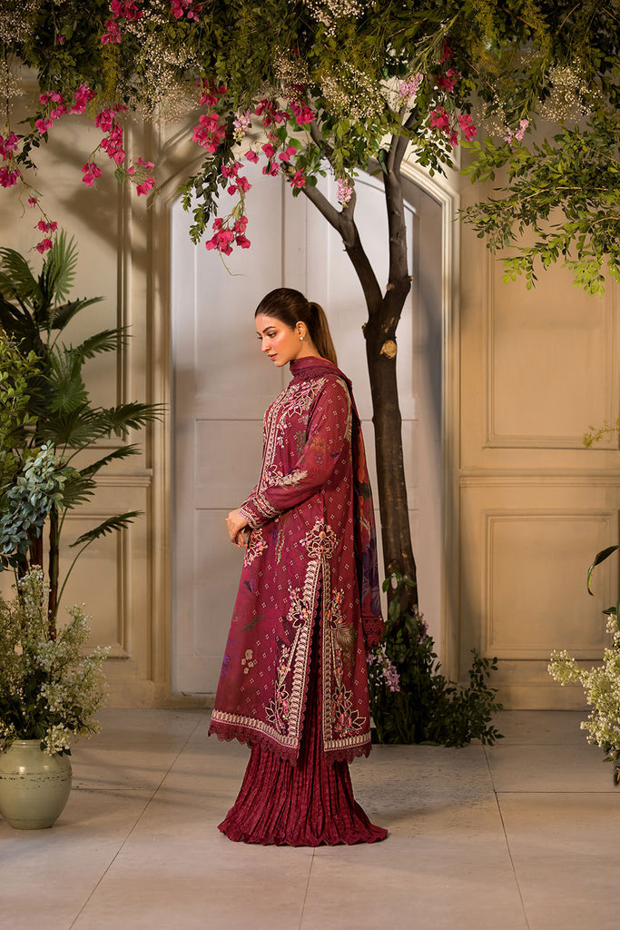 Sobia Nazir Vital Embroidered Lawn Unstitched 3Pc Suit VT25-09A