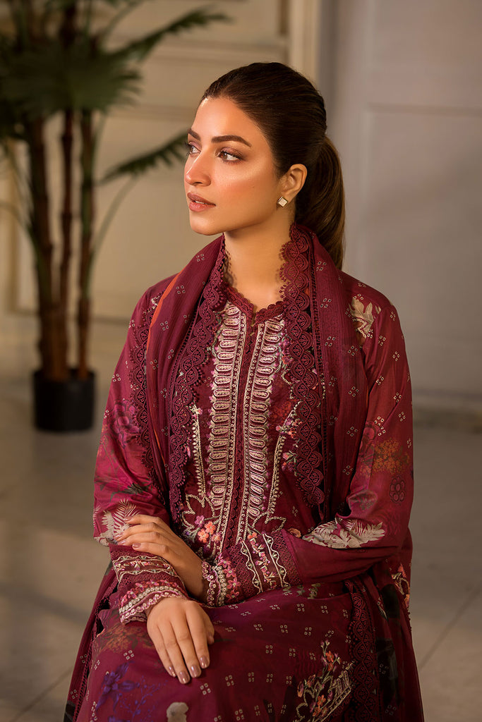 Sobia Nazir Vital Embroidered Lawn Unstitched 3Pc Suit VT25-09A