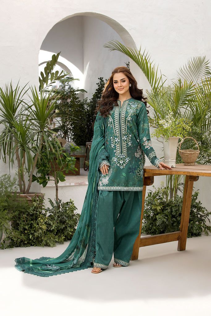 Sobia Nazir Vital Embroidered Lawn Unstitched 3Pc Suit VT25-09B