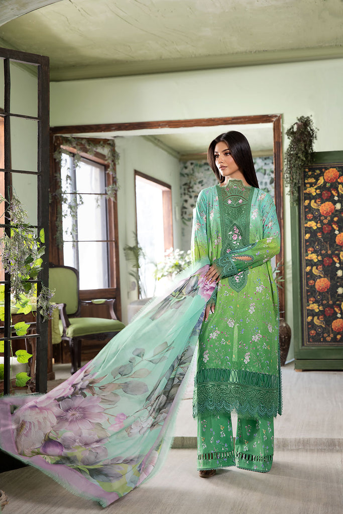 Sobia Nazir Vital Vol-02 Embroidered Lawn Unstitched 3Pc Suit VT25V2-08B