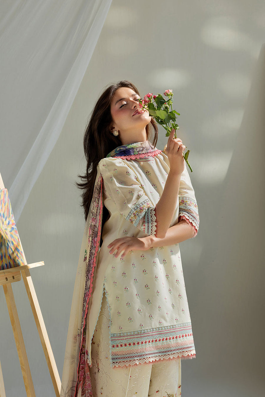Sobia Nazir Vital Embroidered Lawn Unstitched 3Pc Suit VT26-10A