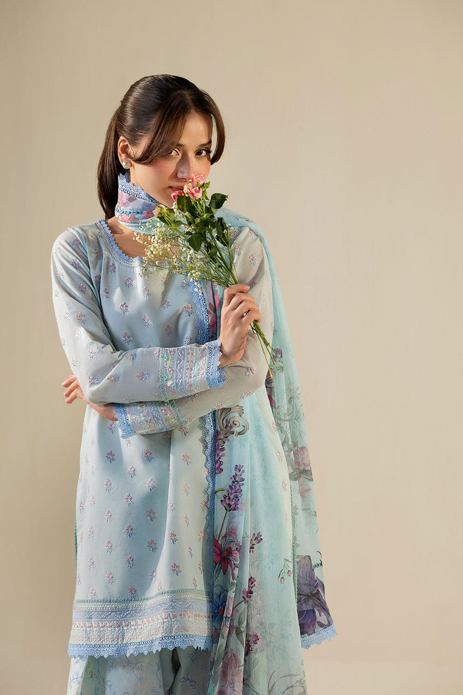 Sobia Nazir Vital Embroidered Lawn Unstitched 3Pc Suit VT26-10B