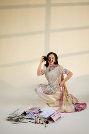 Sobia Nazir Vital Embroidered Lawn Unstitched 3Pc Suit VT26-11B