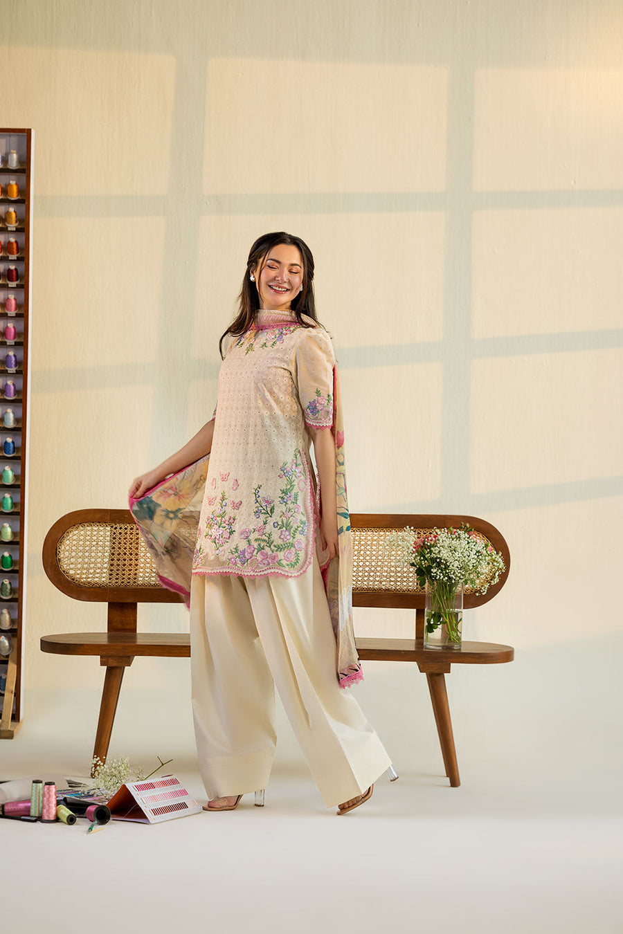 Sobia Nazir Vital Embroidered Lawn Unstitched 3Pc Suit VT26-11B
