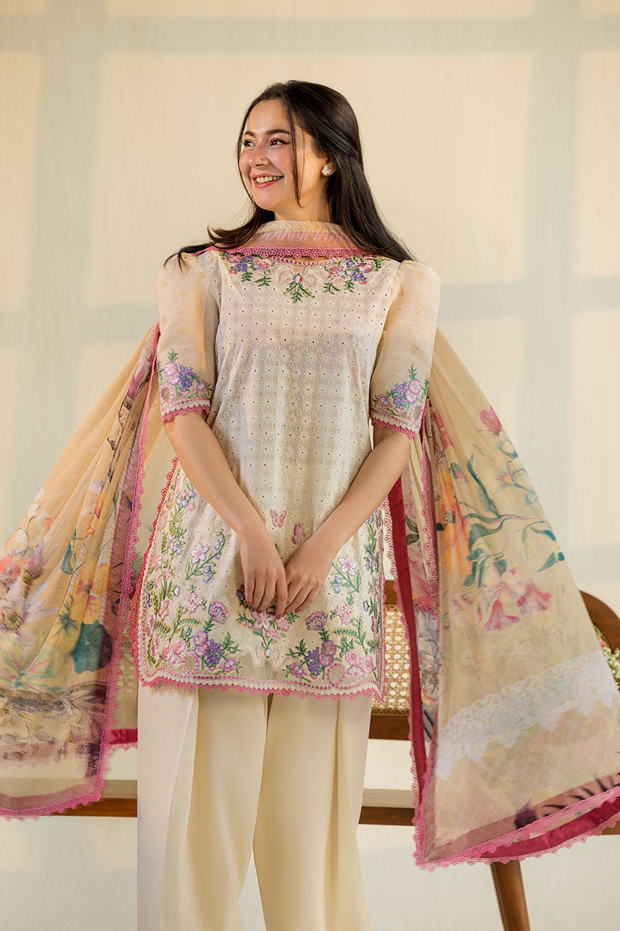 Sobia Nazir Vital Embroidered Lawn Unstitched 3Pc Suit VT26-11B