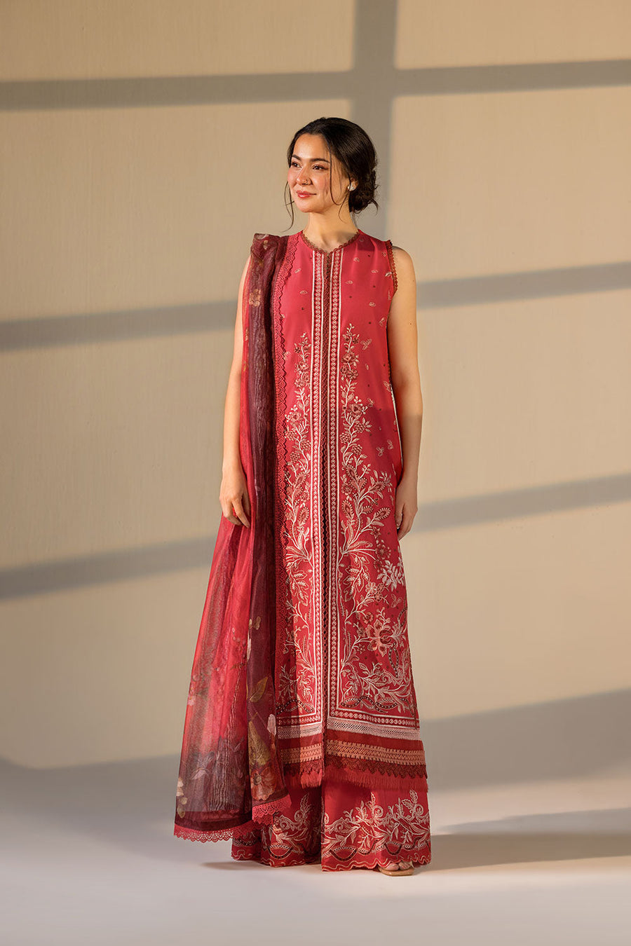 Sobia Nazir Vital Embroidered Lawn Unstitched 3Pc Suit VT26-12A