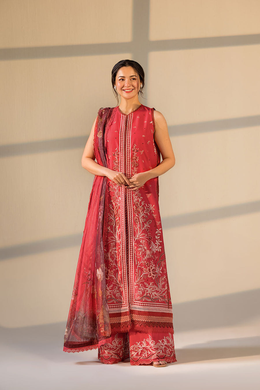 Sobia Nazir Vital Embroidered Lawn Unstitched 3Pc Suit VT26-12A