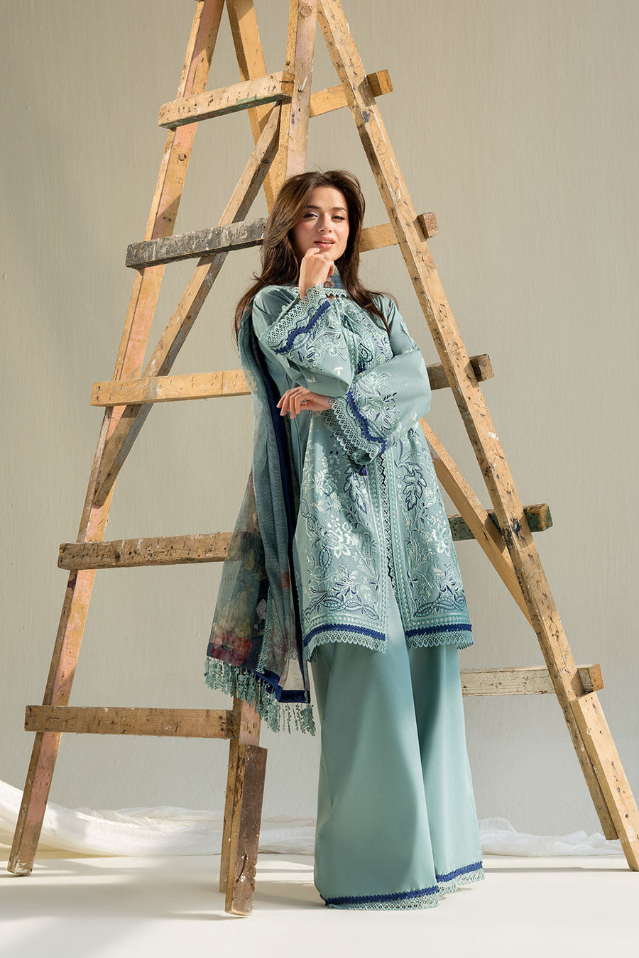 Sobia Nazir Vital Embroidered Lawn Unstitched 3Pc Suit VT26-12B