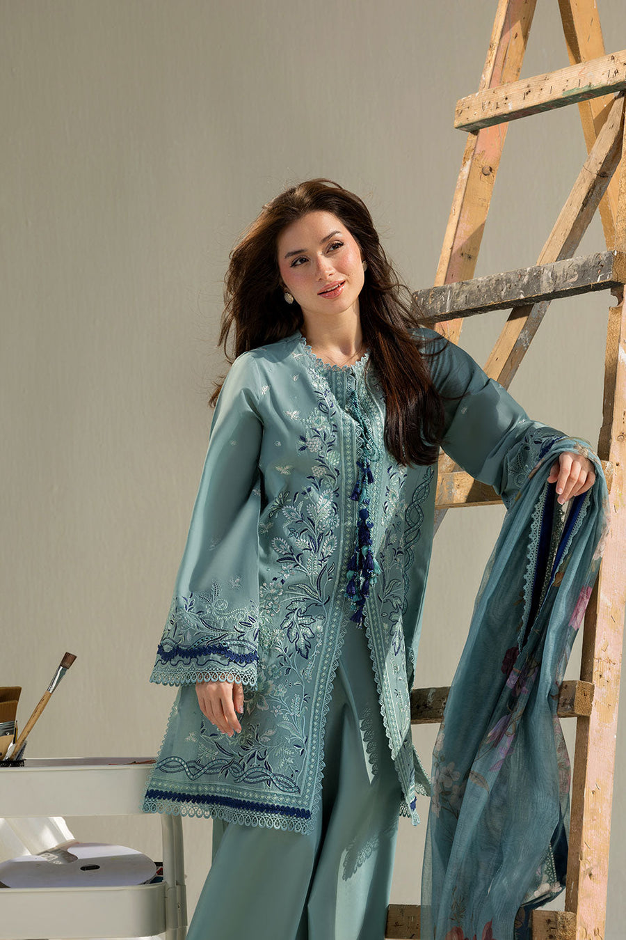 Sobia Nazir Vital Embroidered Lawn Unstitched 3Pc Suit VT26-12B