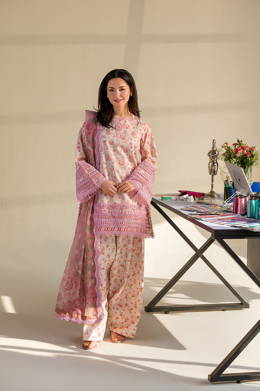 Sobia Nazir Vital Embroidered Lawn Unstitched 3Pc Suit VT26-01A
