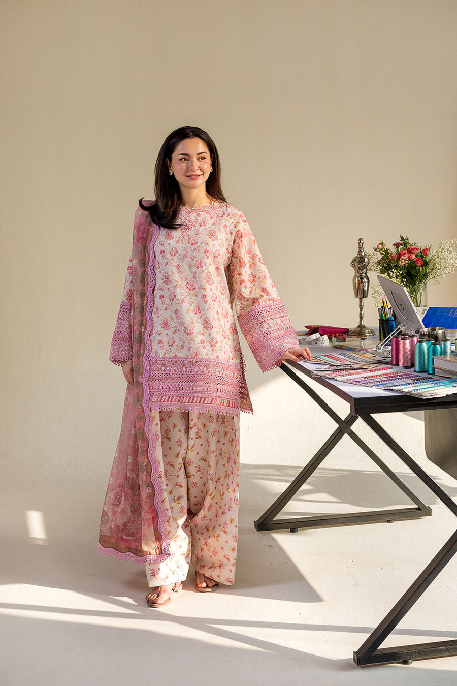 Sobia Nazir Vital Embroidered Lawn Unstitched 3Pc Suit VT26-01A
