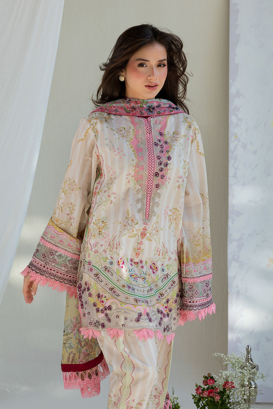 Sobia Nazir Vital Embroidered Lawn Unstitched 3Pc Suit VT26-02A