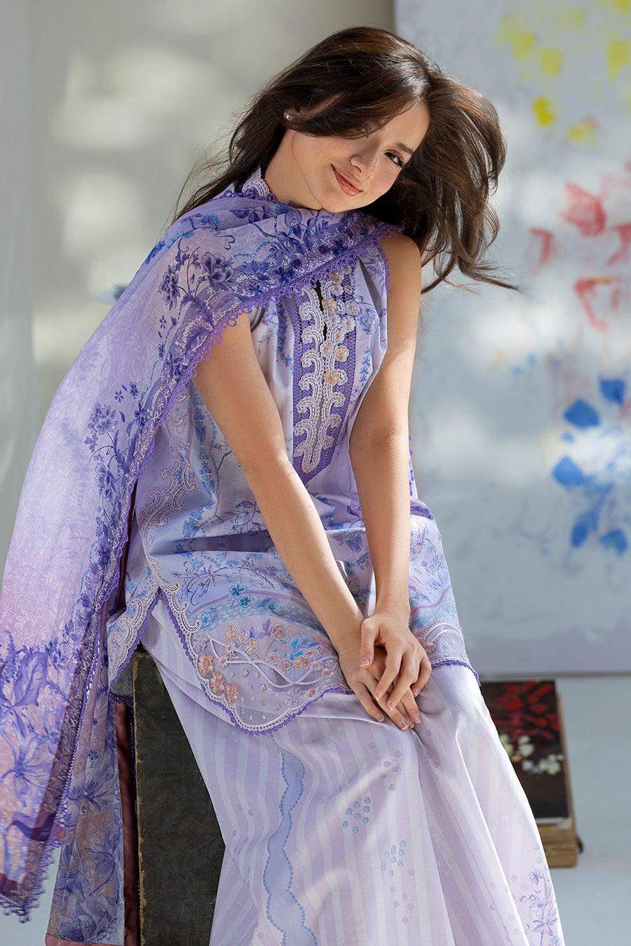 Sobia Nazir Vital Embroidered Lawn Unstitched 3Pc Suit VT26-02B
