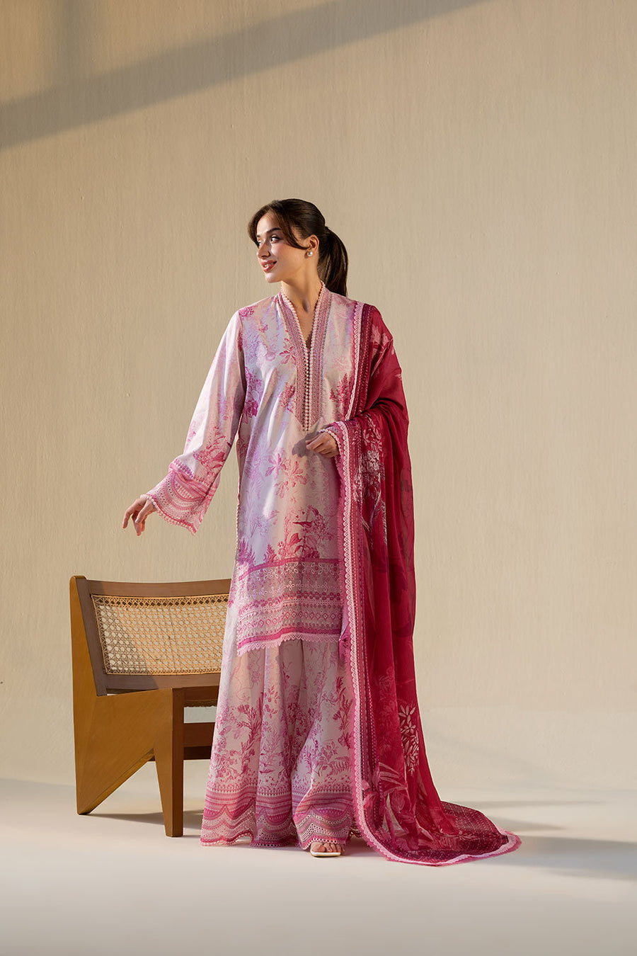 Sobia Nazir Vital Embroidered Lawn Unstitched 3Pc Suit VT26-03A
