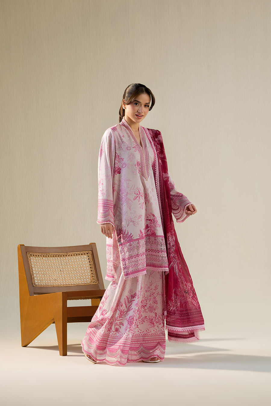 Sobia Nazir Vital Embroidered Lawn Unstitched 3Pc Suit VT26-03A