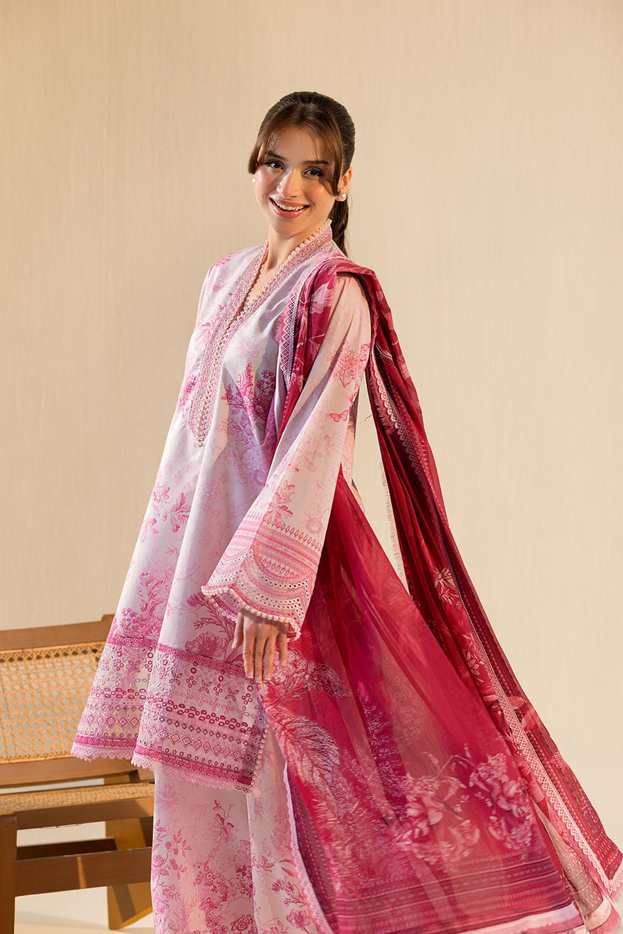Sobia Nazir Vital Embroidered Lawn Unstitched 3Pc Suit VT26-03A