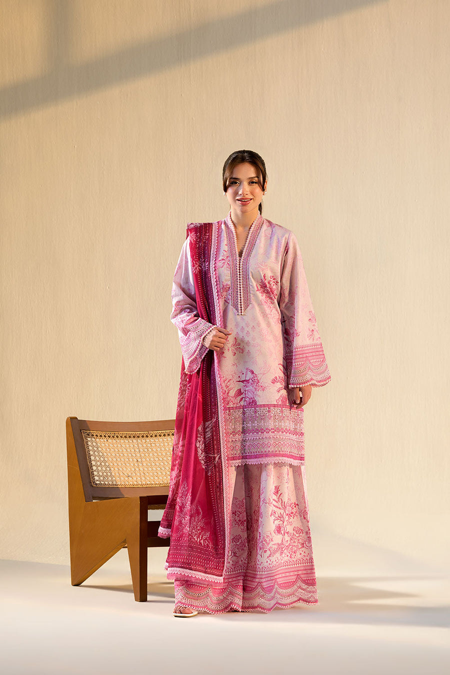 Sobia Nazir Vital Embroidered Lawn Unstitched 3Pc Suit VT26-03A