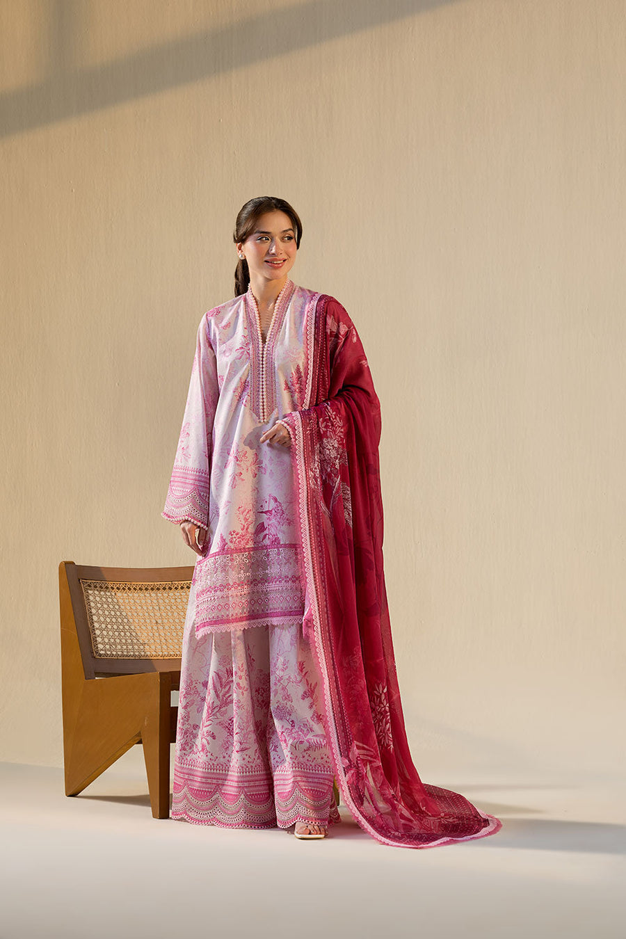 Sobia Nazir Vital Embroidered Lawn Unstitched 3Pc Suit VT26-03A