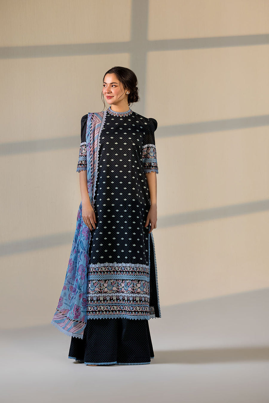 Sobia Nazir Vital Embroidered Lawn Unstitched 3Pc Suit VT26-06B